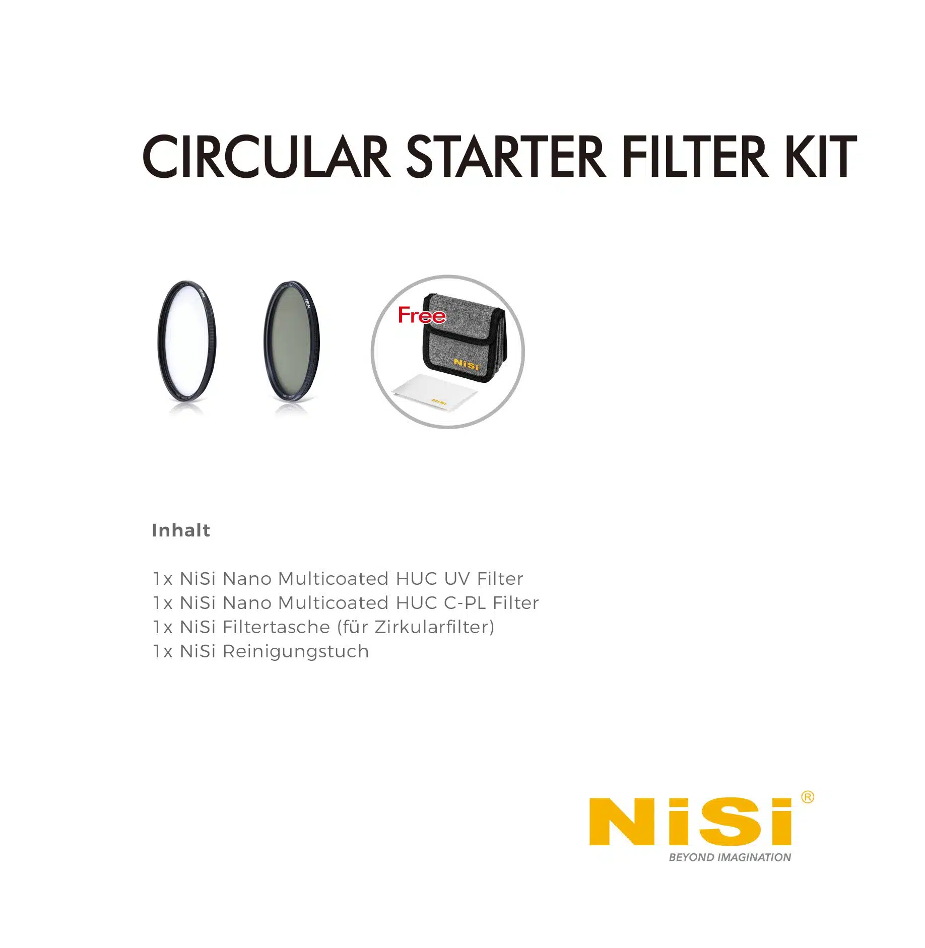 NiSi Circular Starter Kit Schraubfilter Kit Inhalt
