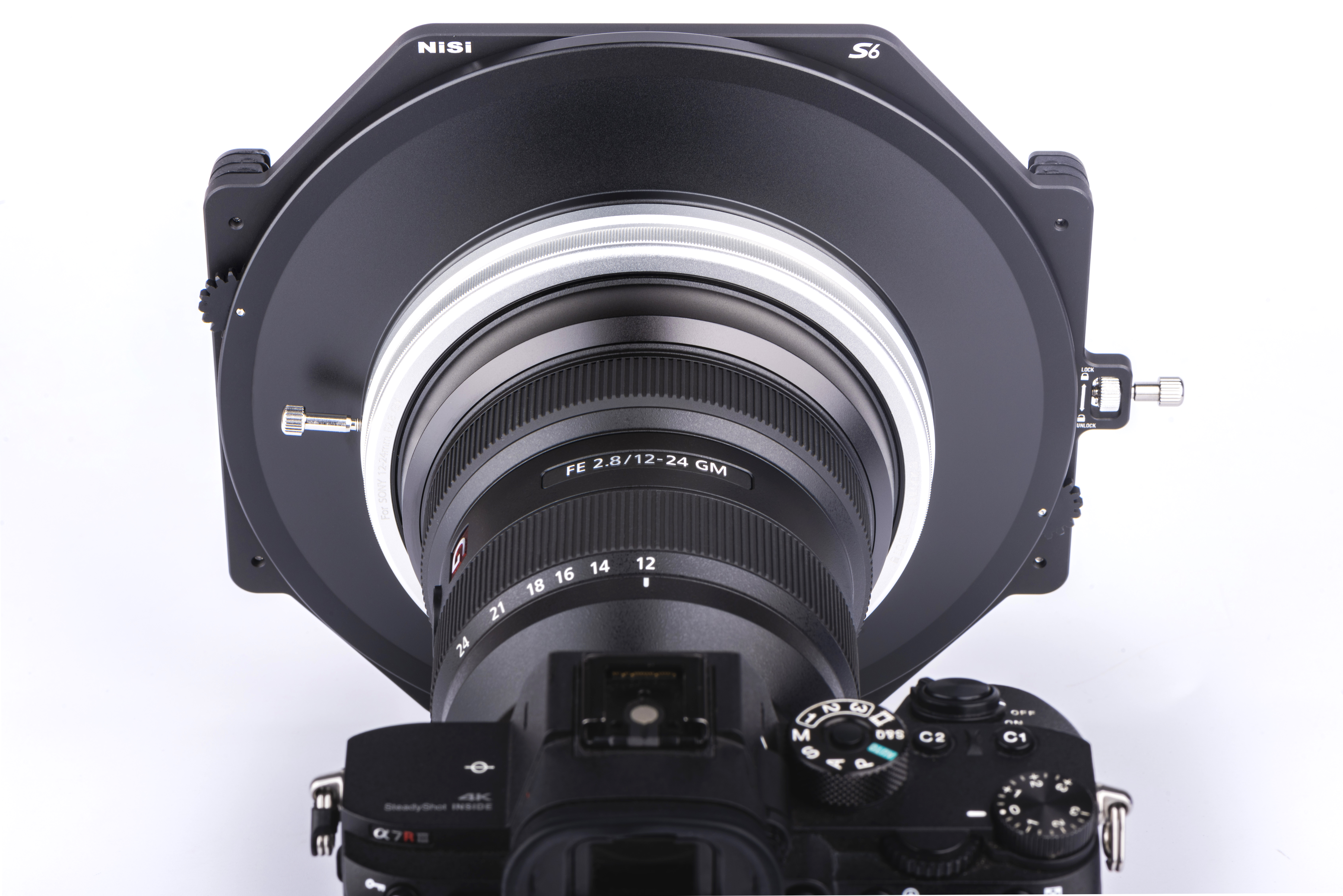 NiSi S6 Filterhalterung 150mm System auf Sony 12-24mm F2.8 GM Objektiv Detail
