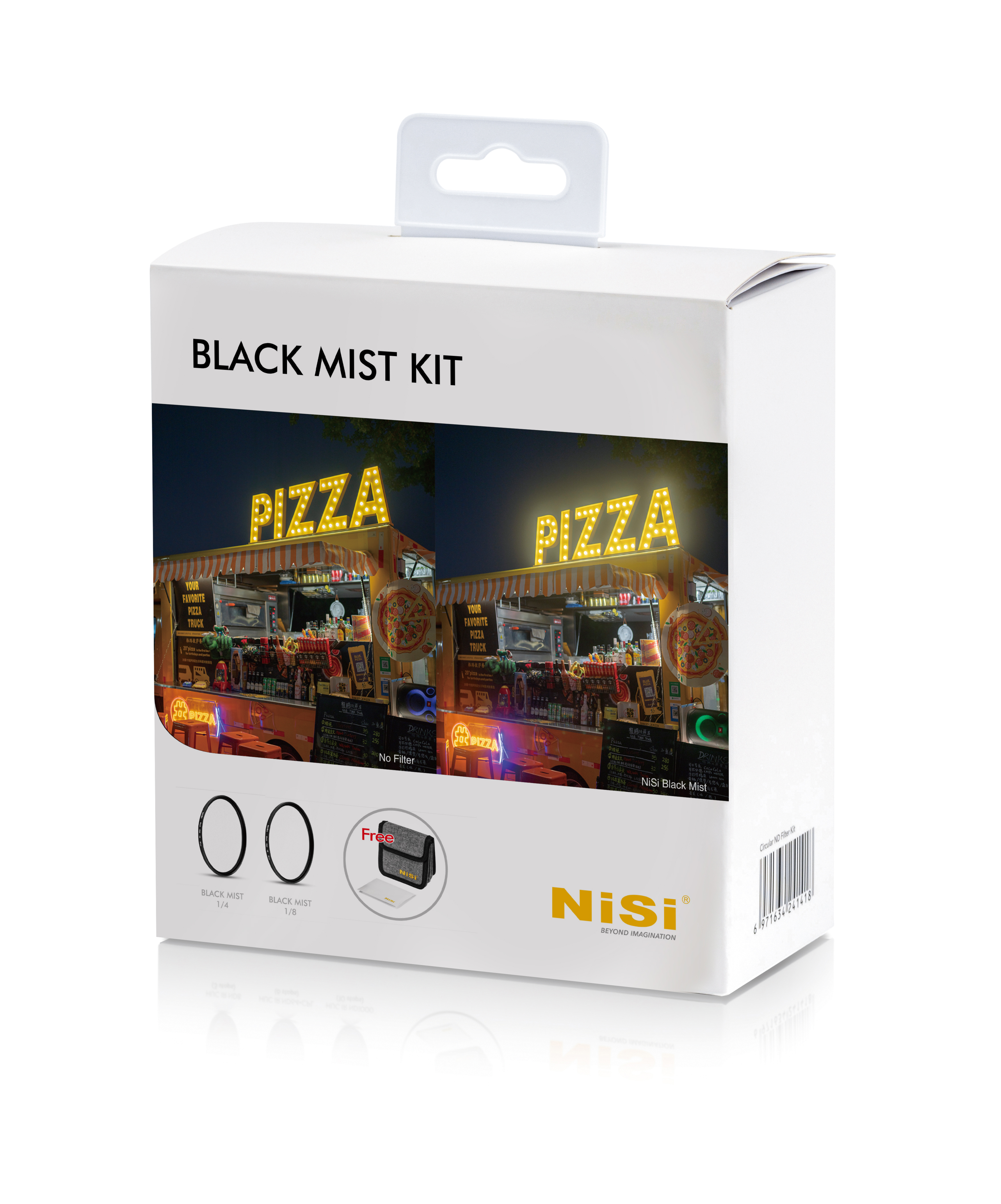 NiSi Black Mist Filter Kir, Foto der der Verpackung Frontal